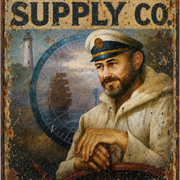 C Side Supply Co. Metal Bar Sign